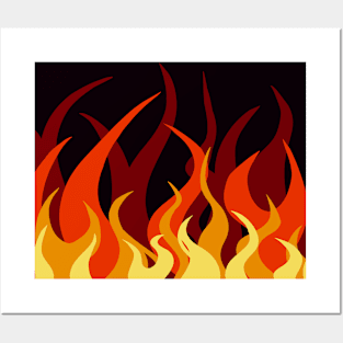 Flames Posters and Art